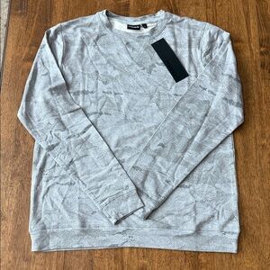 Mono B Light Gray Women’s Crewneck Sweater